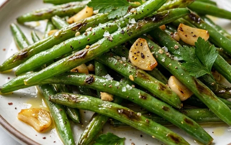 Sautéed Green Beans Recipe with Garlic
