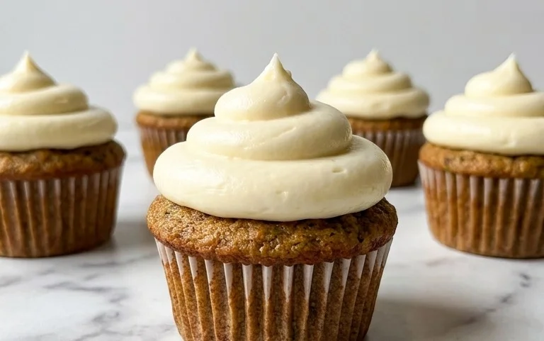 Zucchini Cupcakes with Cream Cheese Frosting