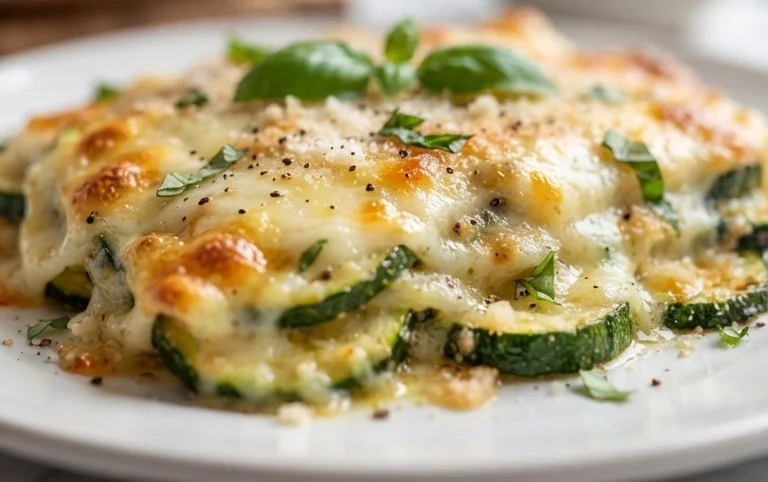 Three Cheese Zucchini Parmesan