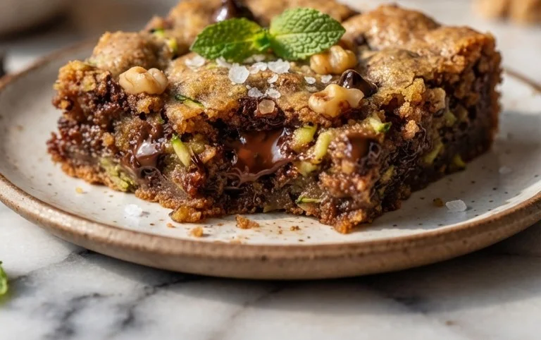 Chocolate Chip Zucchini Cookie Bars