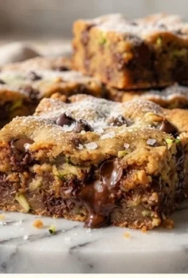 Chocolate Chip Zucchini Cookie Bars