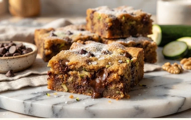 Chocolate Chip Zucchini Cookie Bars