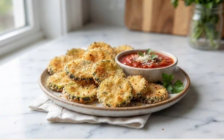 Crispy Baked Zucchini Chips