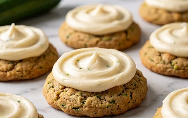 Zucchini Cookies with Cream Cheese Frosting