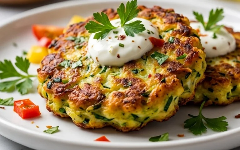 Kolokithokeftedes (Greek Zucchini Fritters)
