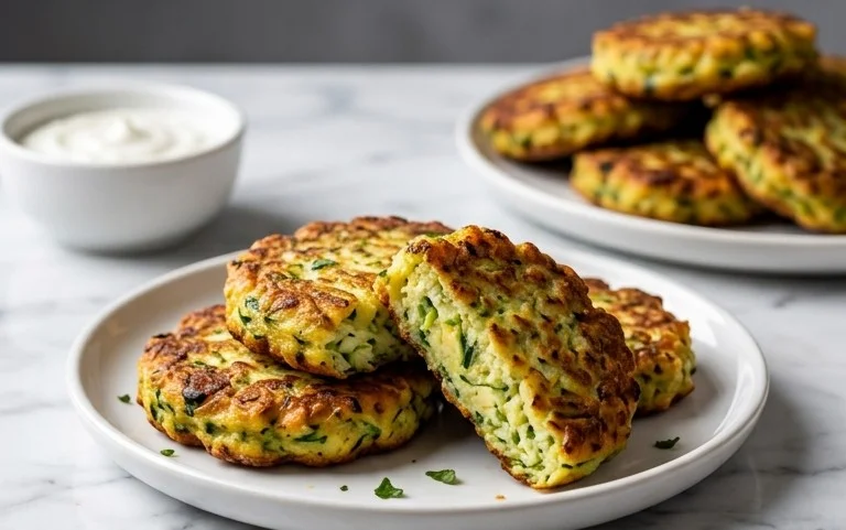 Kolokithokeftedes (Greek Zucchini Fritters)